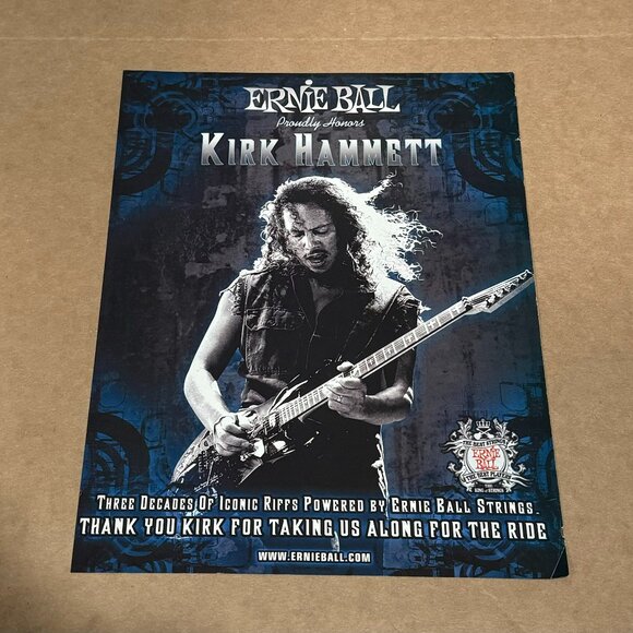 Ernie Ball Art Kirk Hammett Of Metallica Ernie Ball 208 Print